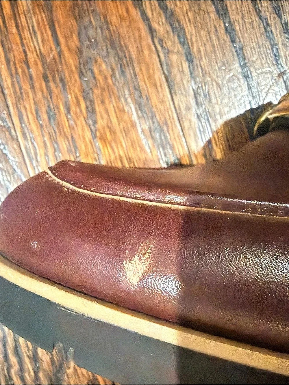 Kate Spade Horsebit Loafers Burgundy US 7.5M